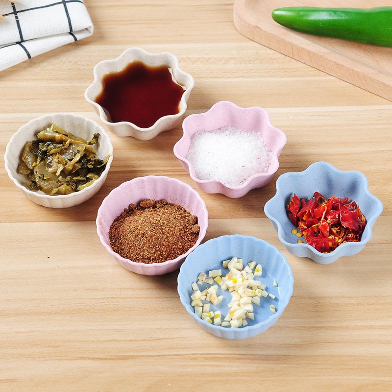 Set 4 Chén Đựng Nước Chấm, Gia Vị Bằng Lúa Mach