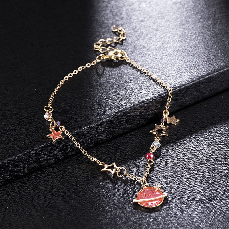 Thời trang đơn giản hành tinh tưởng tượng ngôi sao năm cánh vòng tay hoang dã món quà người bạn thân nhất của nam giới và phụ nữ