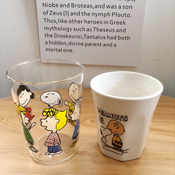 Cốc Đánh Răng Bằng Sứ Không Tay In Họa Tiết Hoạt Hình Snoopy Dễ Thương