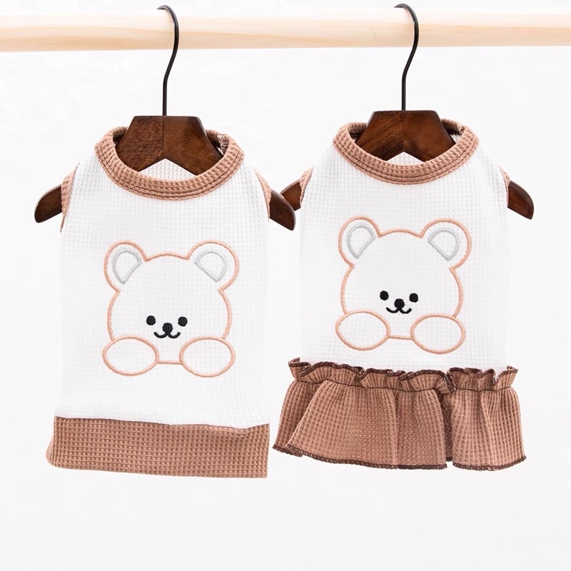 áo gấu và đầm gấu cho chó mèo