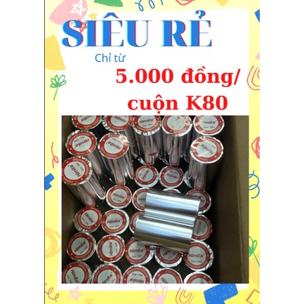 Giấy in hóa đơn K80x45, K80x60, K80x80  Hitami