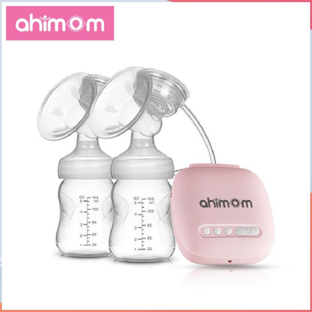 Máy hút sữa điện đôi Ahimom (BH 12T). Có chế độ massage kích sữa, điều chỉnh tăng giảm áp lực