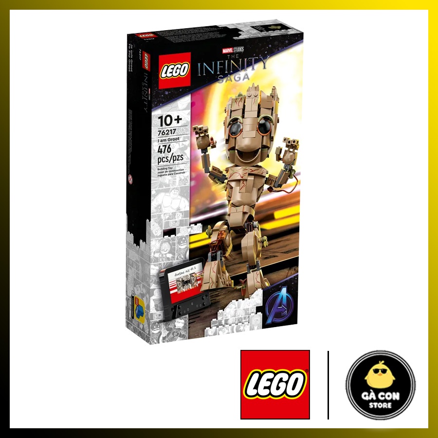 Lego Marvel : I am Groot 76217 mô hình Baby Groot - Lego siêu anh hùng Marvel