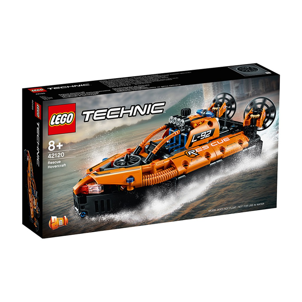 Đồ Chơi Lắp Ráp LEGO TECHNIC Ca nô Đệm Khí Cứu Hộ 42120 Cho Bé Trên 8 Tuổi