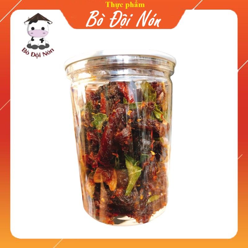 100g khô bò Hồng Ngự đập lá chanh tỏi ớt cay cay - thương hiệu Bò Đội Nón | BigBuy360 - bigbuy360.vn