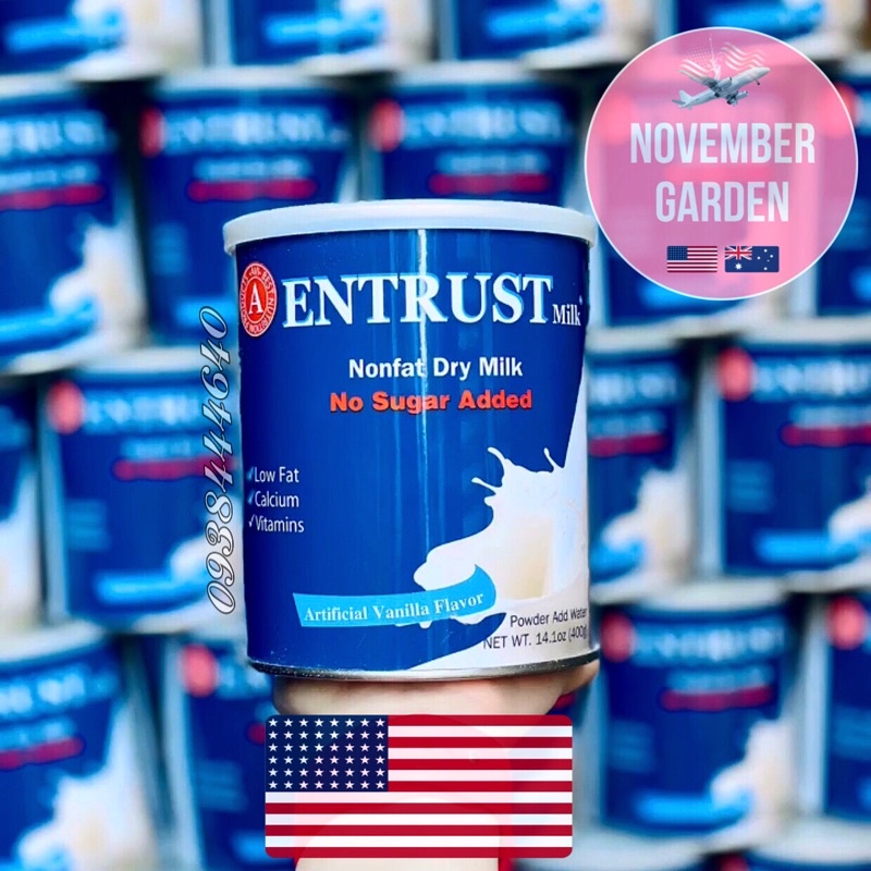  Sữa Bột Entrust 400g Mỹ 1/24