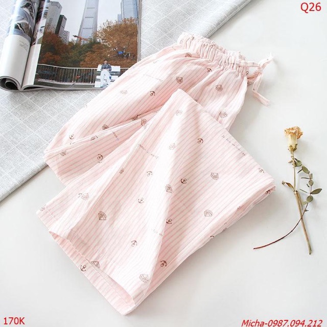 Quần nữ cotton xô xuất Nhật siêu mềm nhẹ