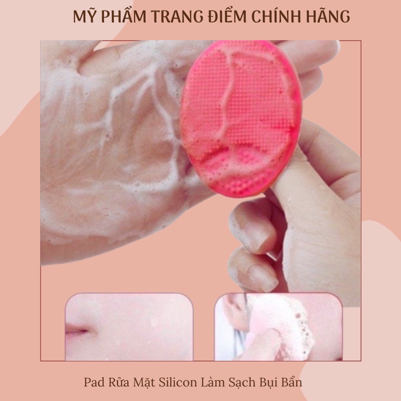 Pad Rửa Mặt Massage Silicon Dẻo Làm Sạch Bụi Bẩn, Lỗ Chân Lông