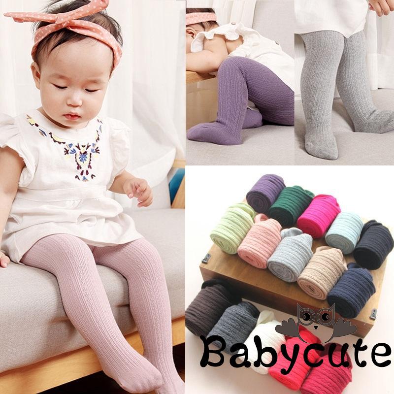 Quần Tất Len Đan Mềm Mại Giữ Ấm Cho Bé Gái Sơ Sinh
