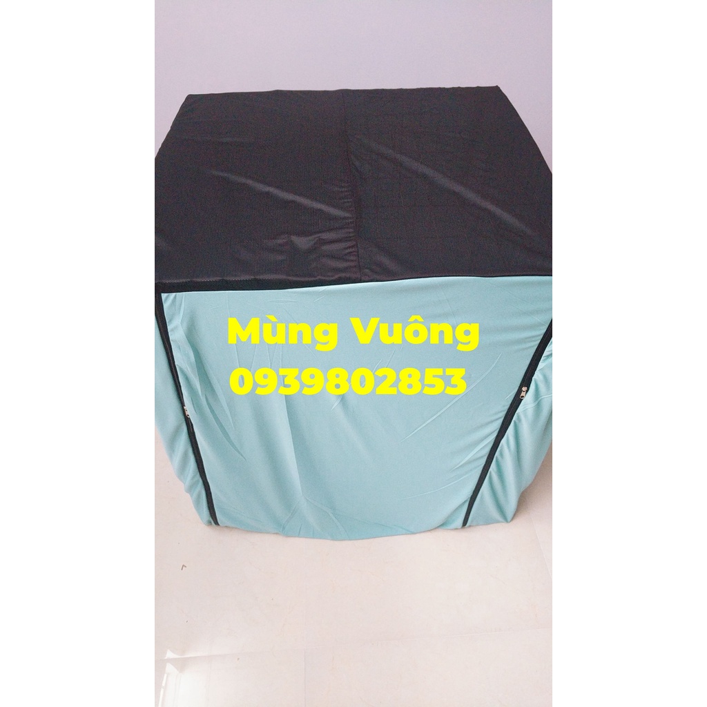 Mùng gà vuông chuồng gà lắp ráp-2 dây kéo