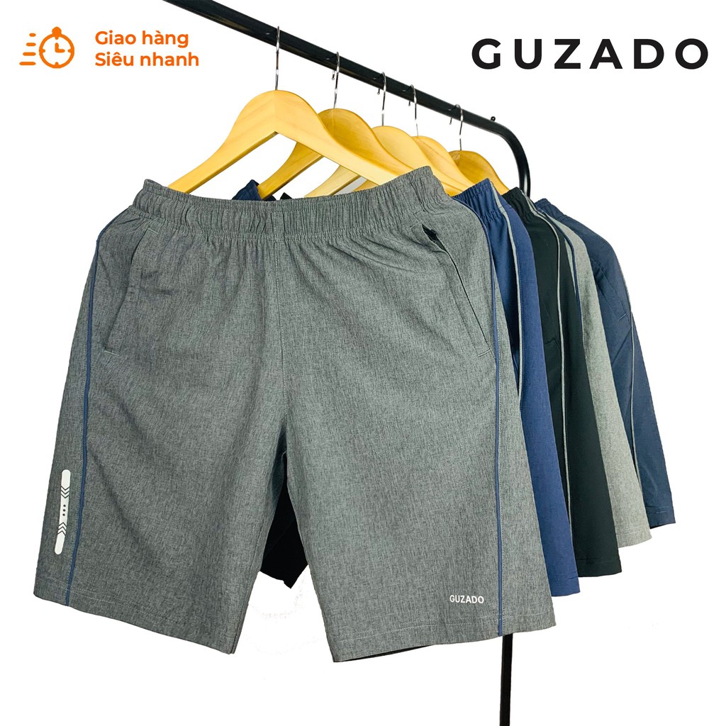 Quần Short Nam Guzado Cao Cấp, Chất Gió Mềm Siêu Nhẹ, Co Giãn 4 Chiều, Thoải Mái Vận Động GSR06 | BigBuy360 - bigbuy360.vn