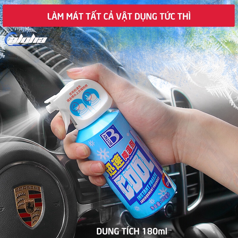 Chai xịt lạnh tức thì giảm nhiệt độ ngày nóng
