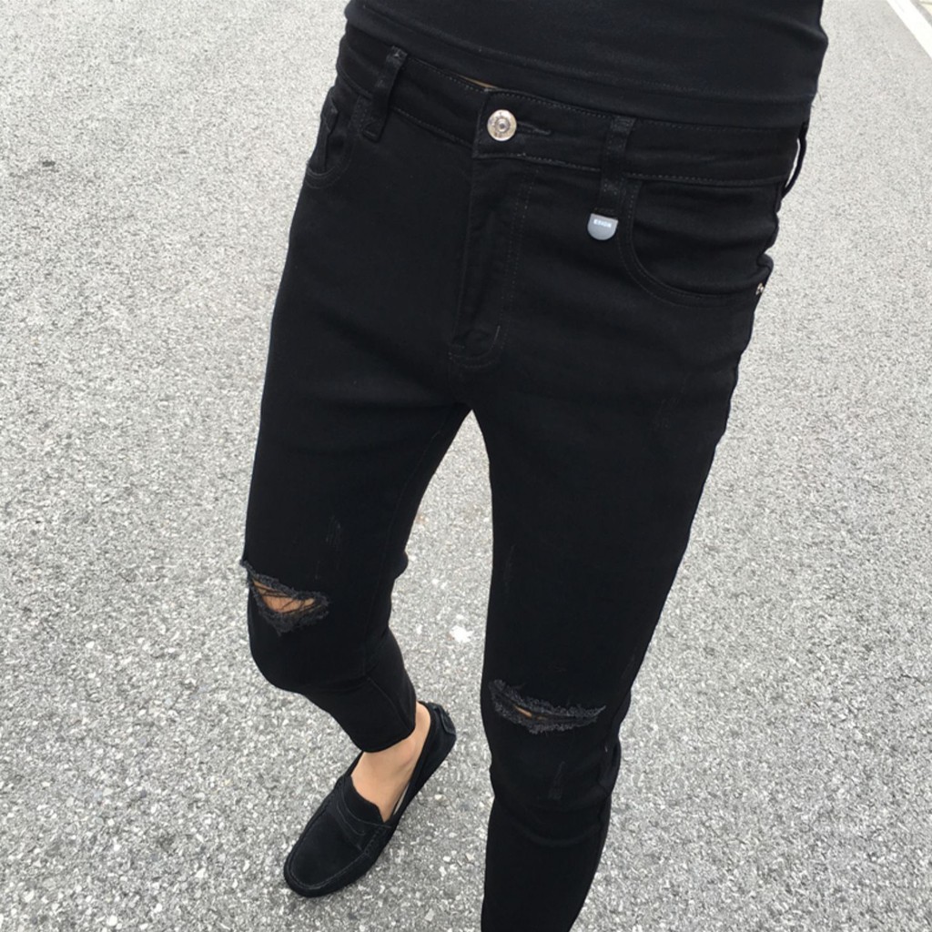 Quần Jean Nam Đen Chất Bò Dáng Đẹp | BigBuy360 - bigbuy360.vn