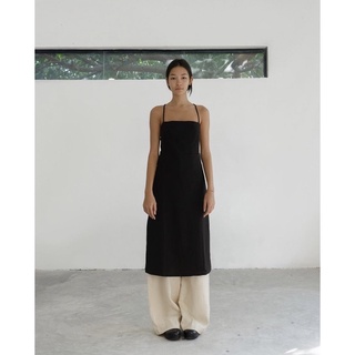 Thanh lí đầm dây vải linen hở lưng