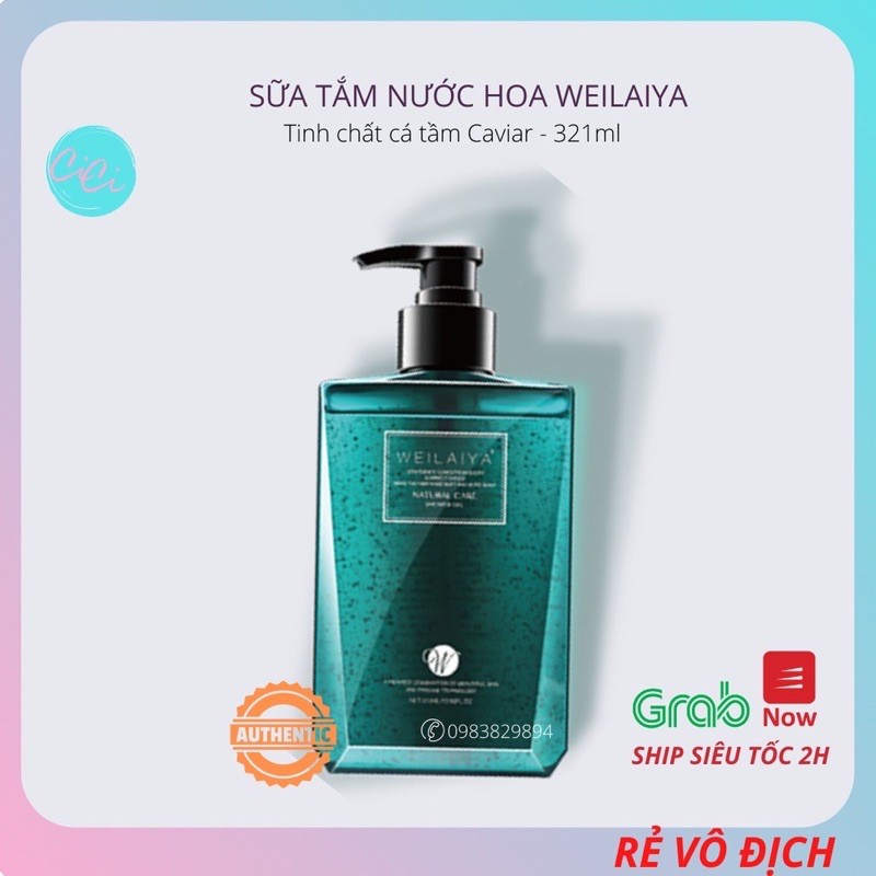 Sữa tắm nước hoa Weilaiya tinh chất trứng cá tầm