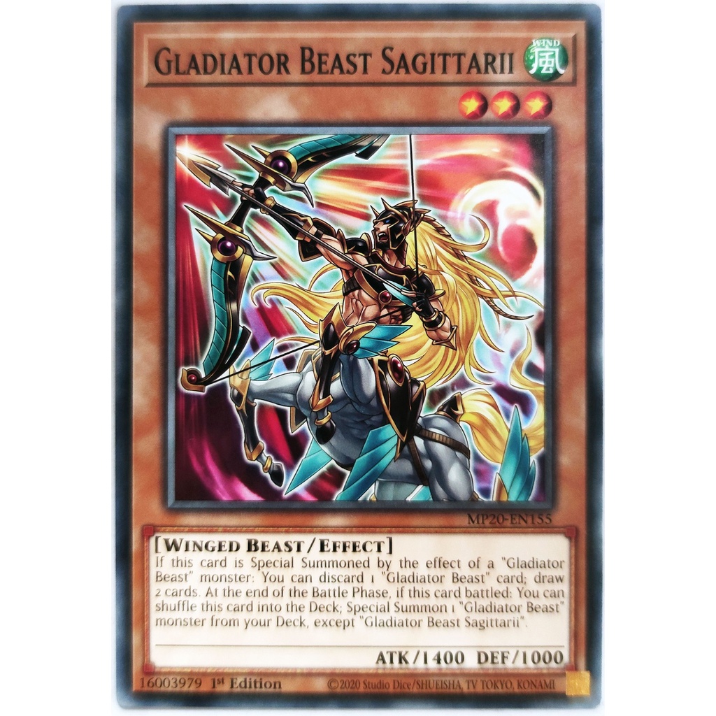 [Thẻ Yugioh] Gladiator Beast Sagittarii |EN| Common (ARC-V)