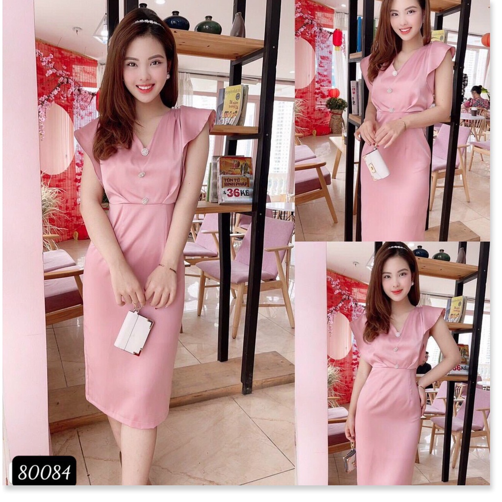 Đầm trượt sang chảnh trẻ trung tôn dáng cho chị em KME FASHION