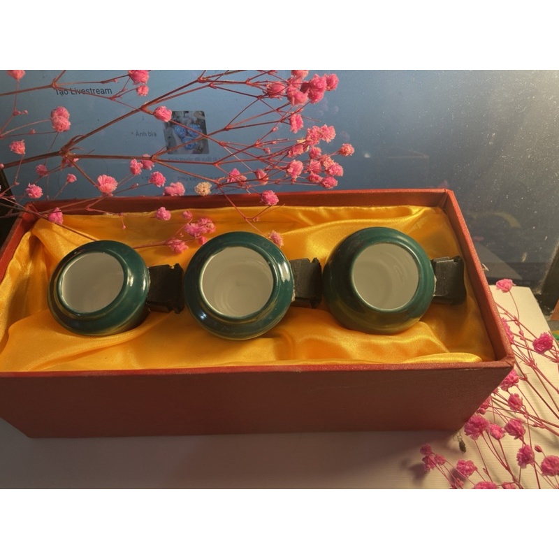 Cóng chim chào mào men sứ cao cấp tặng tai mun cực đẹp