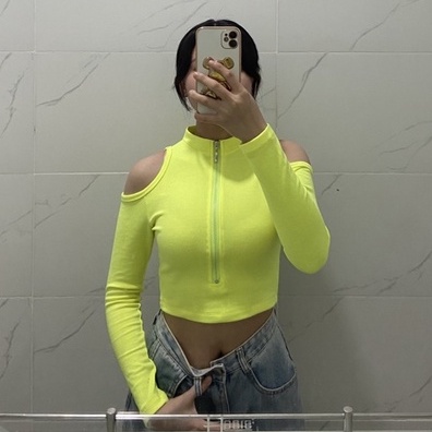 Áo croptop tay dài