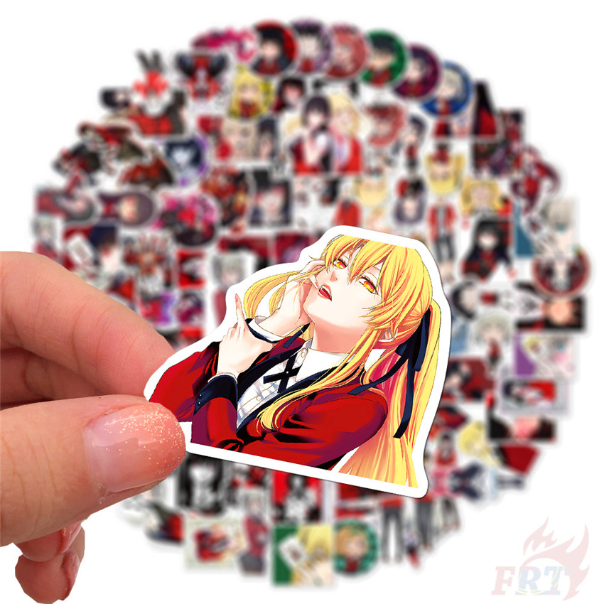 Set 100 nhãn dán Kakegurui - Series A Jabami Yumeko chống nước hợp thời trang DIY