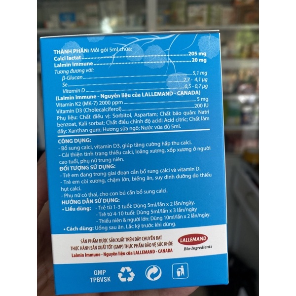 3bimin bổ sung canxi