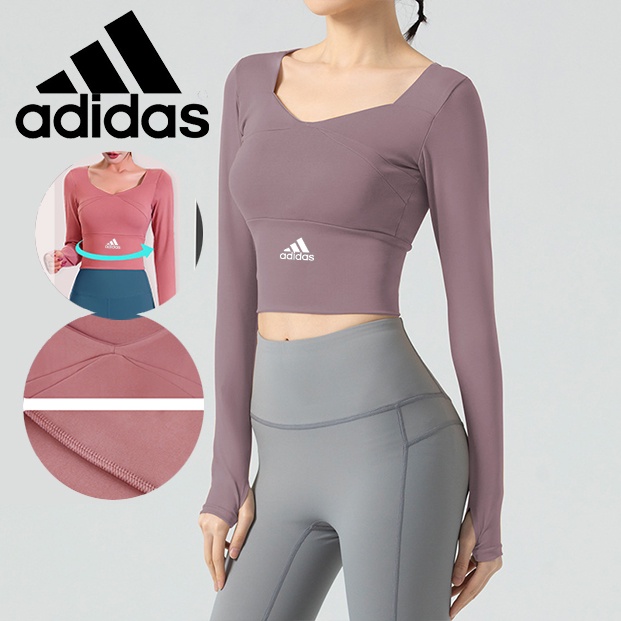 Adidas Áo Thun Thể Thao Dài Tay Chất Liệu Nhanh Khô Cao Cấp Thời Trang Dành Cho Nữ