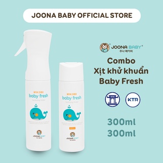 Combo xịt diệt khuẩn, khử mùi 300ml và lõi thay thế to Baby Fresh an toàn cho bé 300ml - JOONA BABY Việt Nam