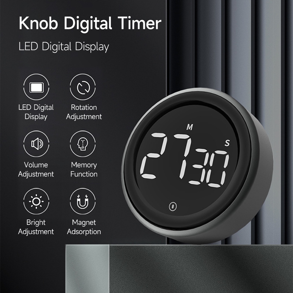 Xiaomi Youpin Đồng Hồ Đếm Giờ Điện Tử 3Life Có Màn Hình LED Kỹ Thuật Số Dành Cho Nhà Bếp/Phòng Tắm/Học Sinh