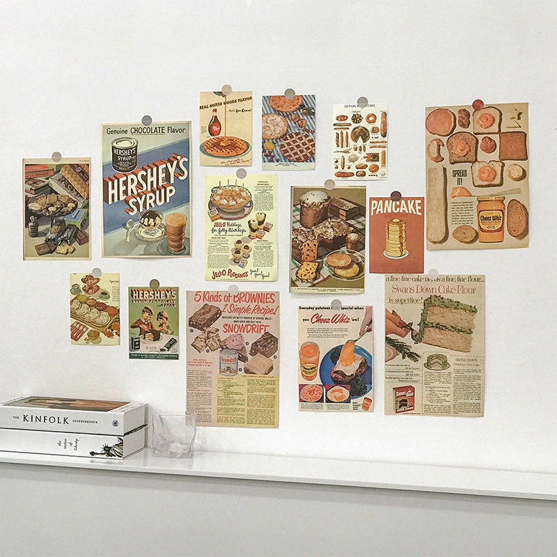 1 Set Poster Treo Tường Trang Trí Phòng Ngủ Phong Cách Retro