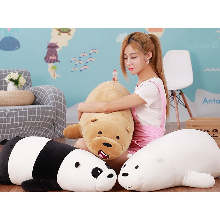 We Bare Bears Thú Nhồi Bông Hình Chú Gấu Teddy / Gấu Teddy / Gấu Teddy / Gấu Teddy / Gấu Con Đáng Yêu Cho Bé Gái T.My118057484