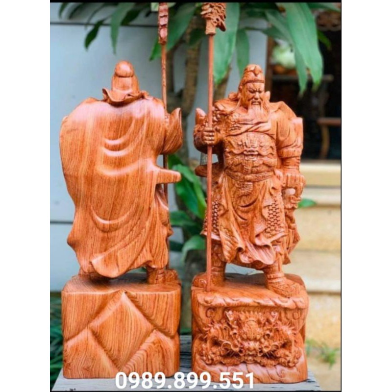 Tượng quan công quan vân trường gỗ hương
