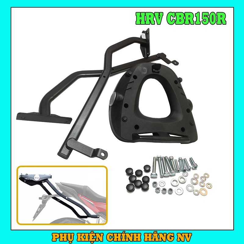 Baga Givi HRV CBR150R chính hãng cho xe chịu lực cao bao gồm đế gắn thùng