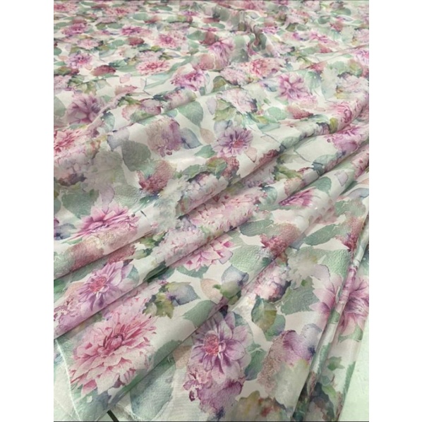 Vải tơ óng hoa
