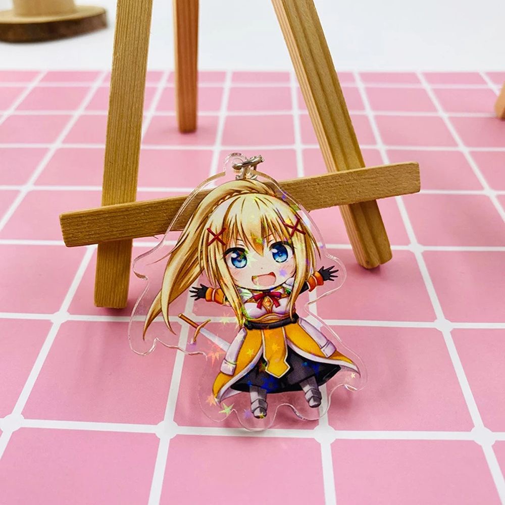 Móc chìa khóa hình nhân vật Konosuba xinh xắn dễ thương