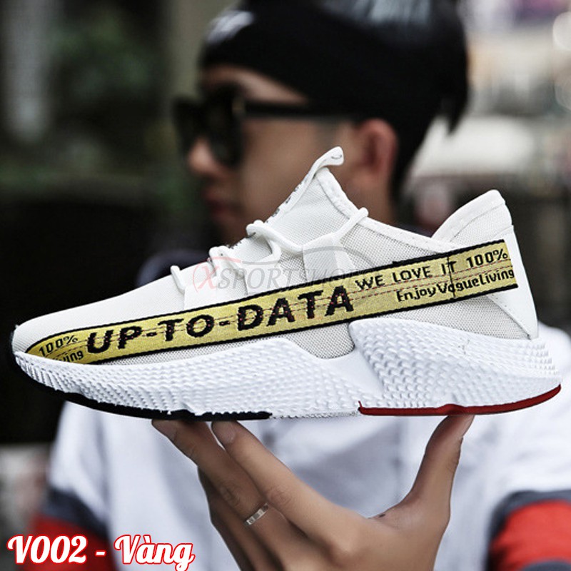 Giày nam đẹp  - Giày sneaker off white V002 màu trắng, trắng đỏ, trắng vàng