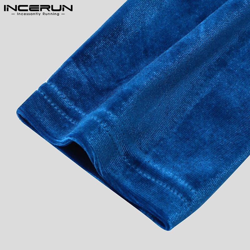 Áo lửng INCERUN lửng tay dài thời trang dành cho nam