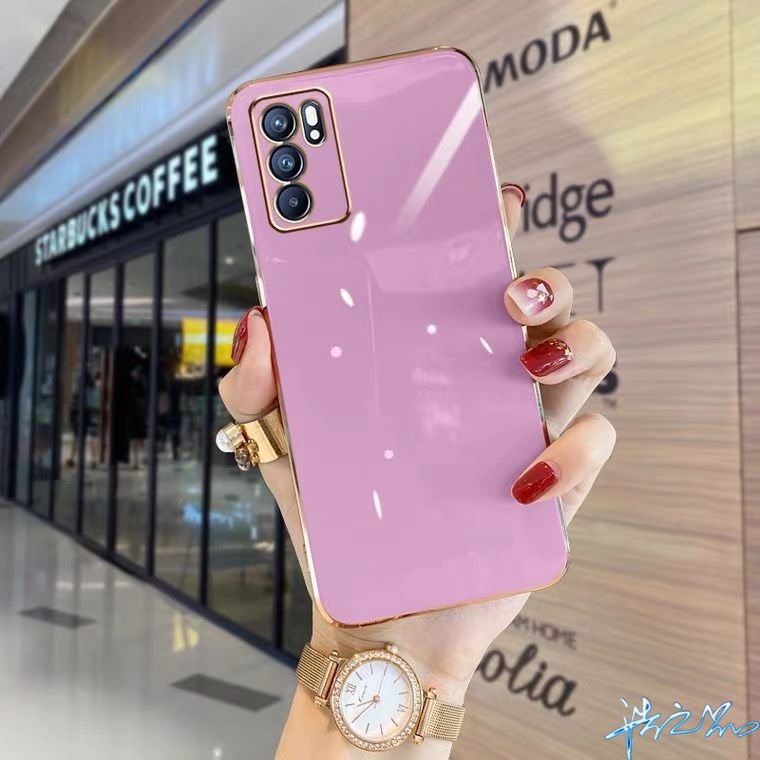 Ốp Điện Thoại Silicon Mềm Kết Cấu Sang Trọng Bảo Vệ Cho OPPO A16 Reno 6 6Z 2022