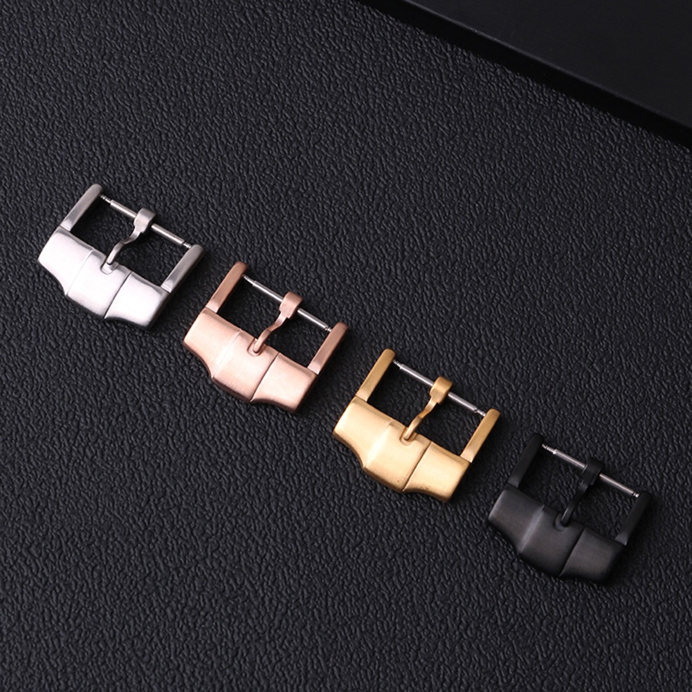 Móc Khóa Dây Đồng Hồ Bằng Thép Không Gỉ 18mm Màu Vàng / Bạc / Vàng Hồng / Đen