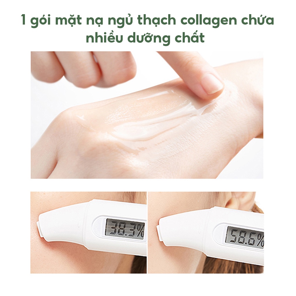 Mặt nạ ngủ collagen thạch Bioaqua giúp bổ sung collagen săn chắc đàn hồi da nội địa Trung - Beauty at home