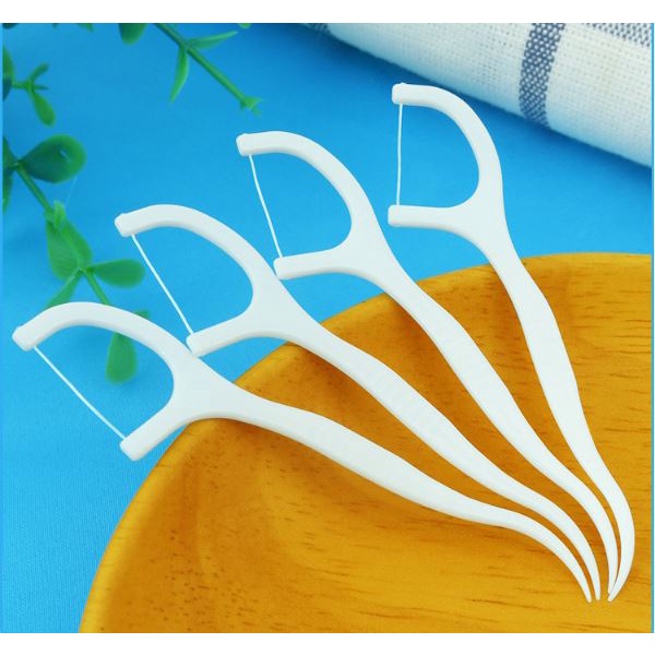 Chỉ nha khoa bảo vệ răng miệng chống sâu răng, tăm chỉ nha khoa hộp 50 chiếc - Dbavio