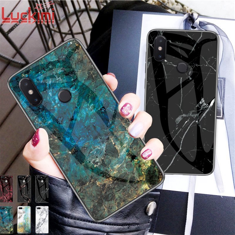 For Xiaomi Mi Mix 3 2 2S Max 3 2 1 Redmi Note 5A 5A Prime Colorful Glass Phone Case