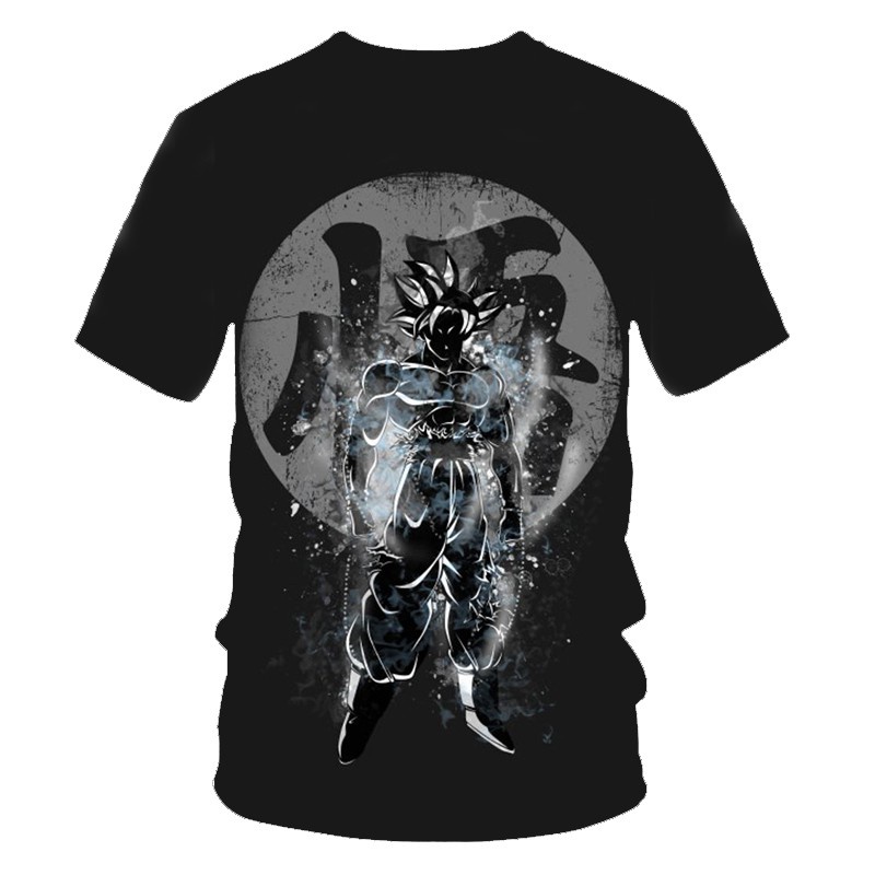 Áo Thun Ngắn Tay Cổ Tròn Cỡ Lớn In Hình Dragon ball 3d Cá Tính Dành Cho Nam