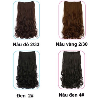Tóc kẹp dải 6 phím nối tóc sỉ 60k
