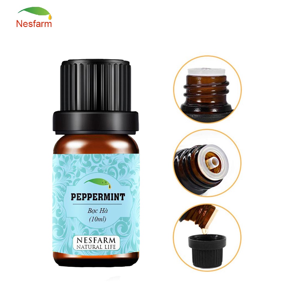Tinh dầu bạc hà thiên nhiên nguyên chất thơm phòng đuổi chuột đuổi muỗi Nesfarm BH10