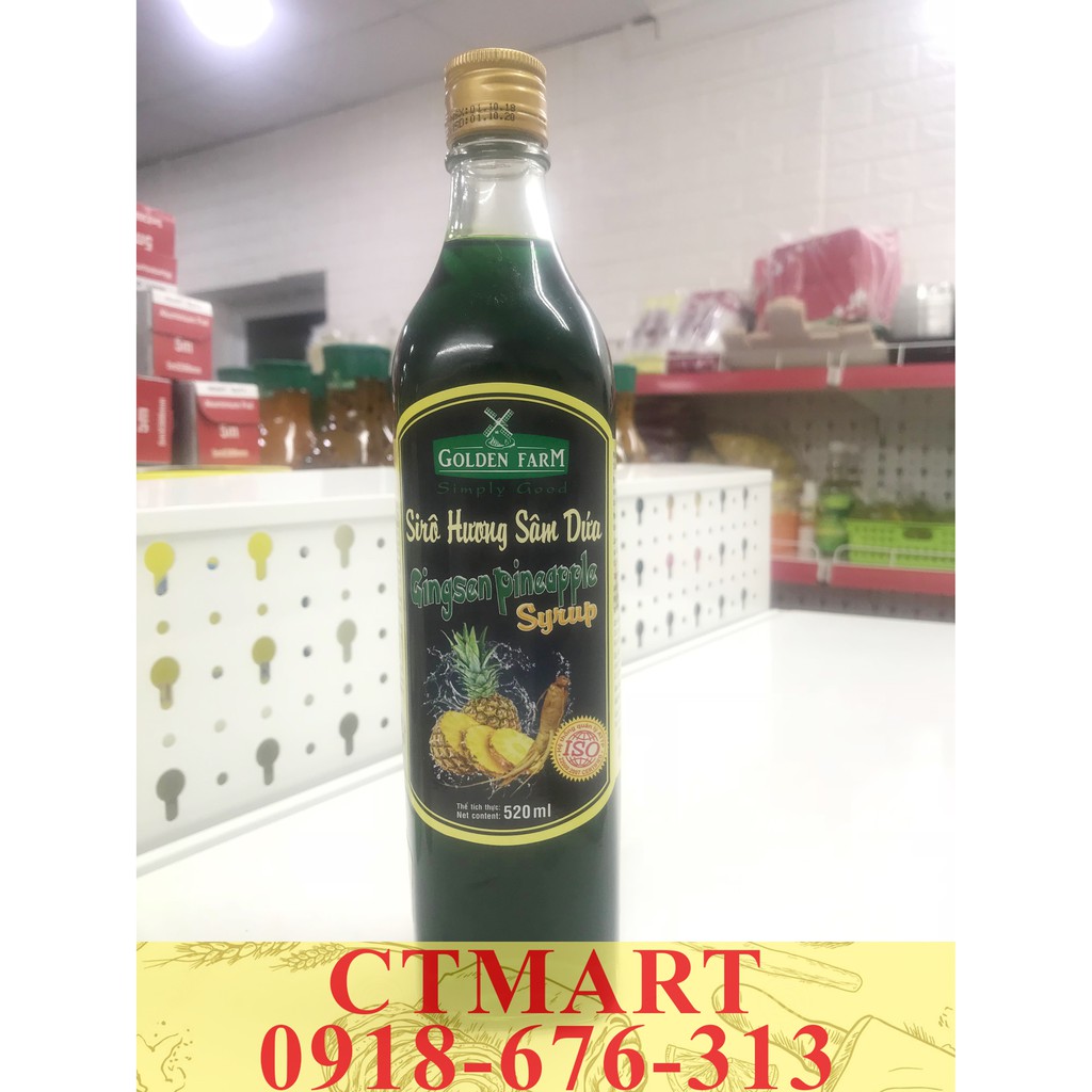 Siro GoldenFarm Sâm Dứa 520ml