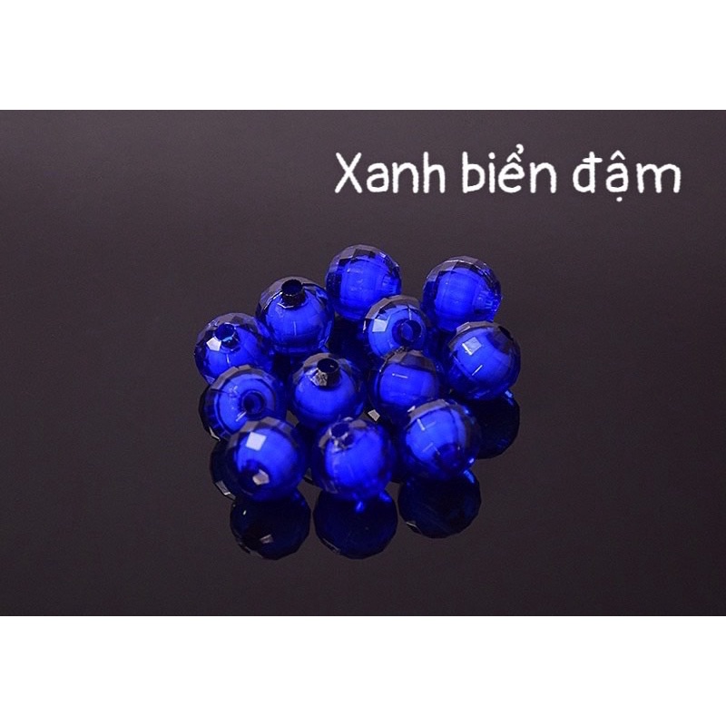 Hạt cườm acrylic 8mm/8ly,hạt làm nhuỵ hoa, rèm,làm hoa trang trí các loại