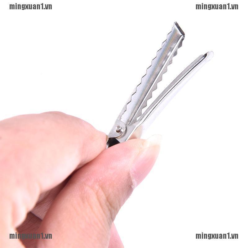 Set 50 Kẹp Tóc Cá Sấu Bằng Kim Loại Có Răng Cưa DIY