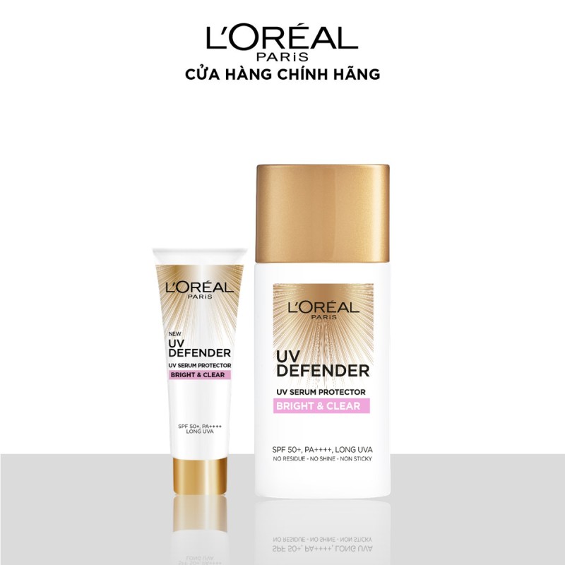 Bộ 2 kem chống nắng mịn nhẹ bảo vệ da L'Oreal Paris UV Defender 50ml/tuýp + 15ml/tuýp | BigBuy360 - bigbuy360.vn