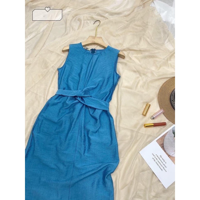 VÁY XANH SÁT NÁCH XOẮN BỤNG | BigBuy360 - bigbuy360.vn