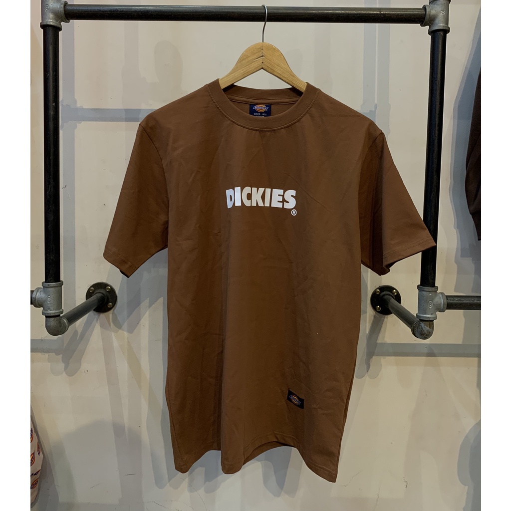 Áo thun Dickies chinh hãng - Nâu cam Vintage, cotton100% - Form unisex.